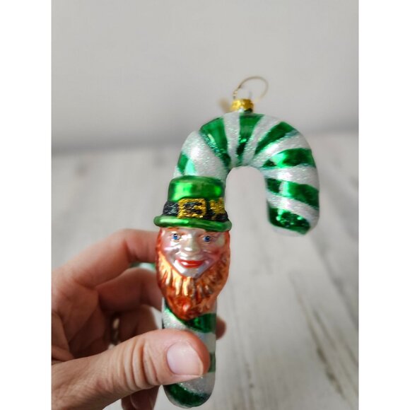 Living quarters leprechaun candy cane green St Patrick's Day shamrock three-leaf - Picture 6 of 9